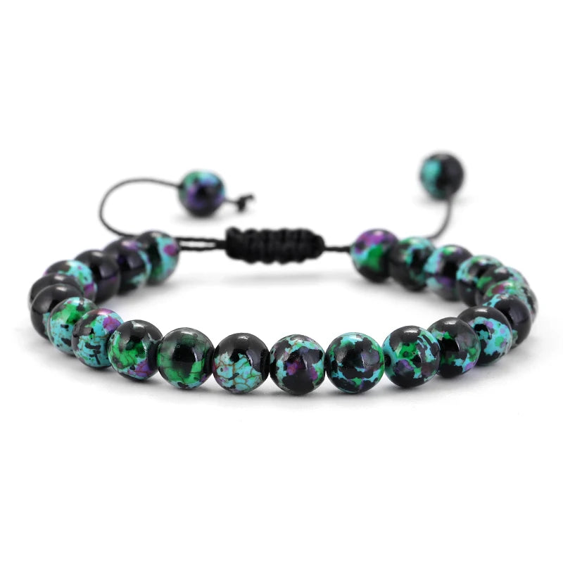 AVERLLA™ Healing Lava Stone & Tiger Eye Beads Adjustable Bracelet