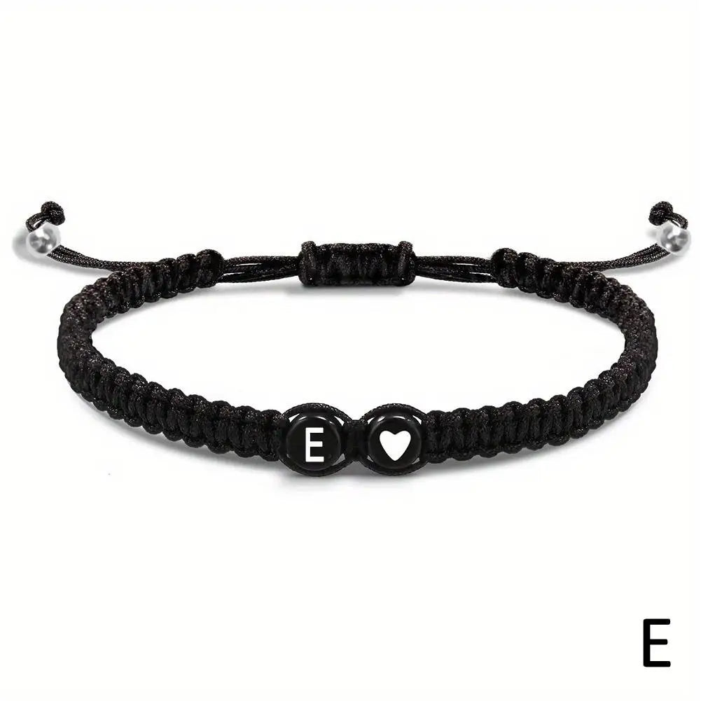 AVERLLA™ 26 Letters Initial Heart Braided Bracelets