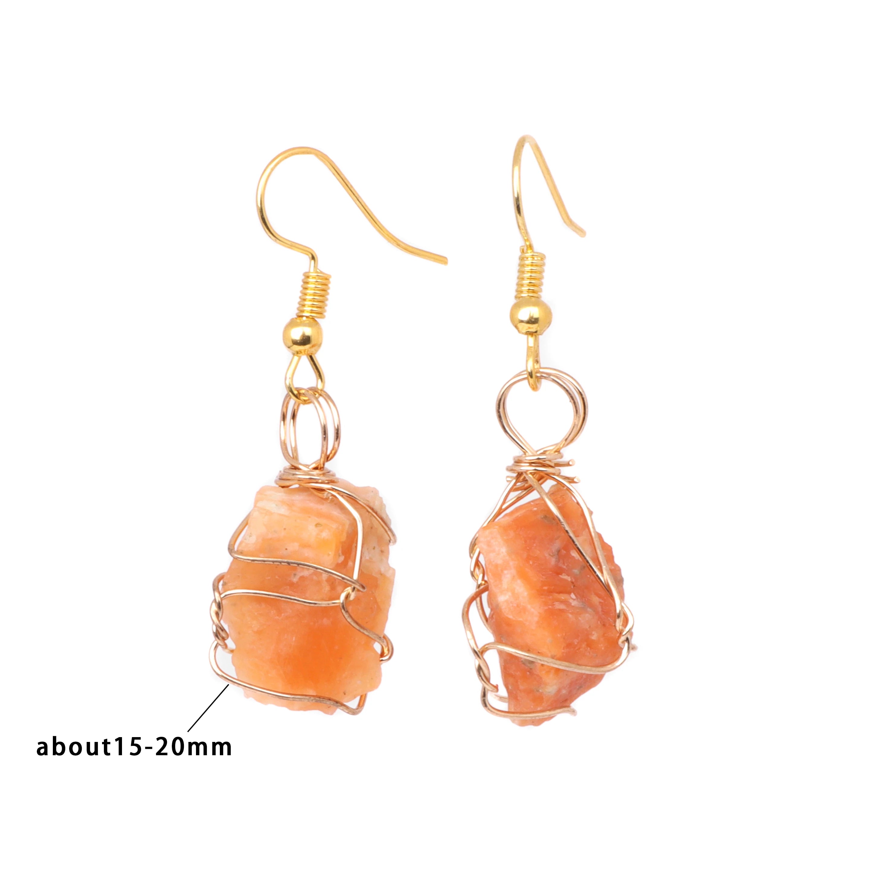 AVERLLA™ Stone Rock Crystal Wrap Earrings Natural