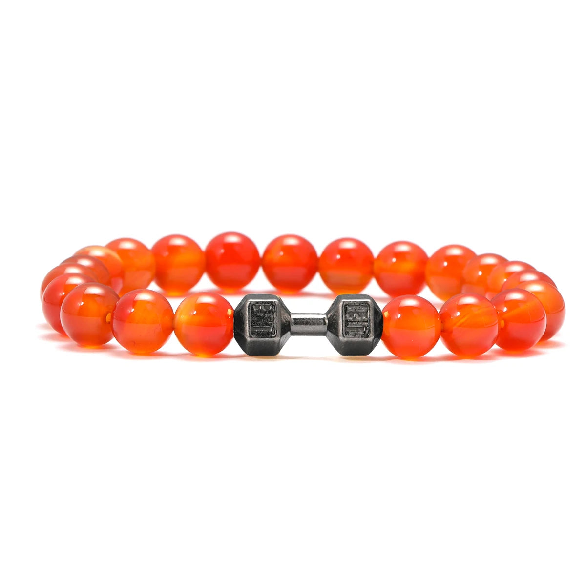 AVERLLA™ Volcanic Stone Dumbbell Beads Fitness Bracelet