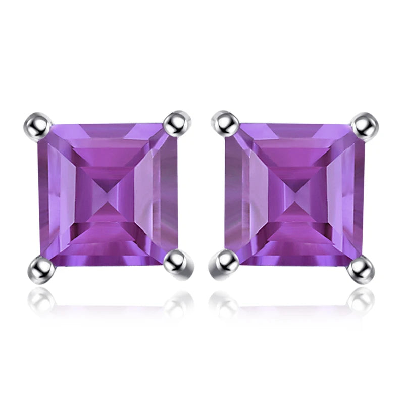 AVERLLA™ Square Genuine Blue Topaz, Amethyst, Citrine, Garnet, Created Sapphire