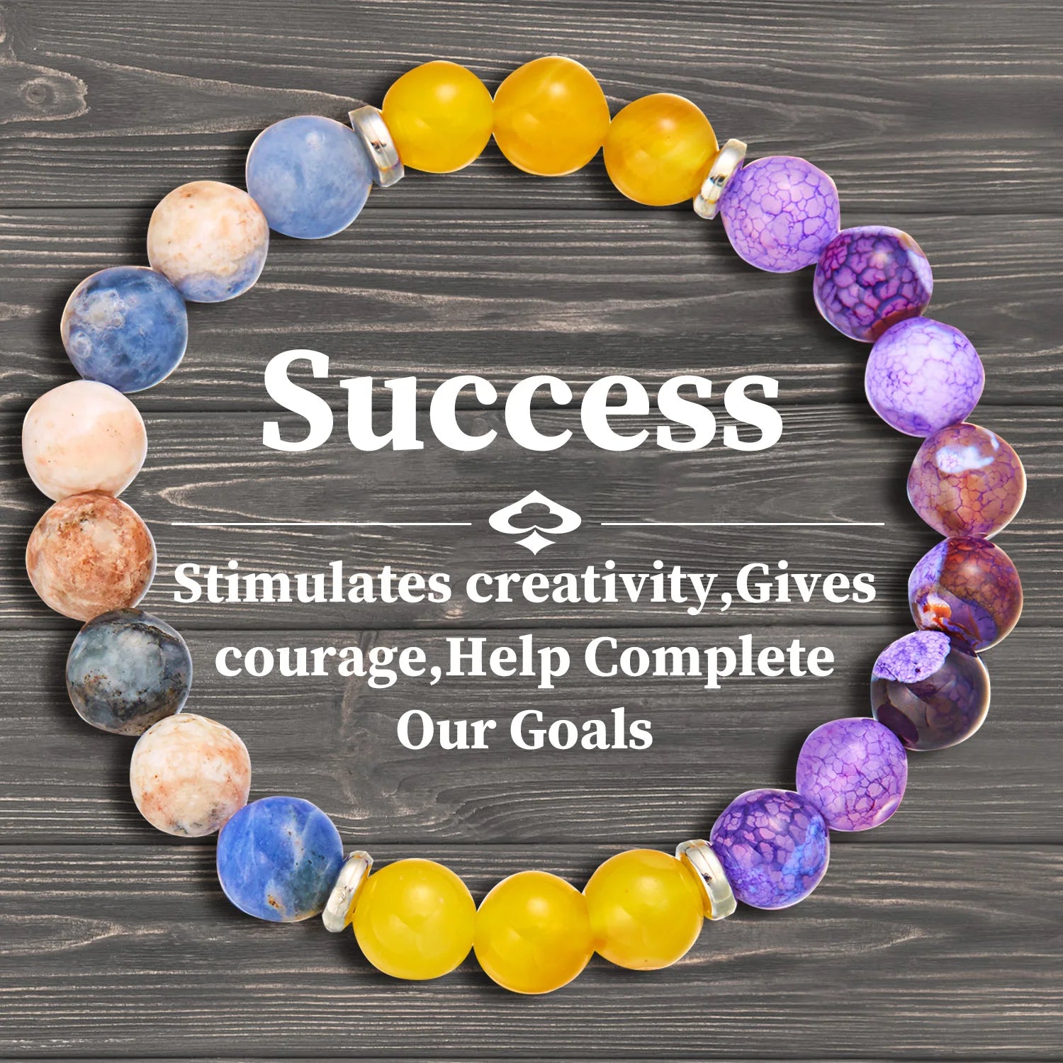 AVERLLA™ Natural Stone 7 Chakra Bracelet