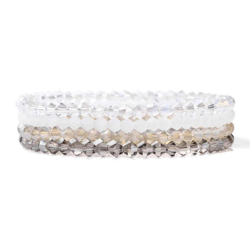 AVERLLA™ Natural Stone Beaded Bracelets – 4pcs Reiki Healing Set