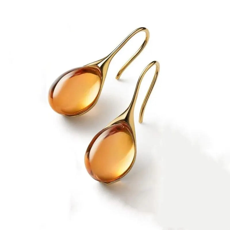 AVERLLA™ Gold-Color Earrings with Faux Cat's Eye Stones