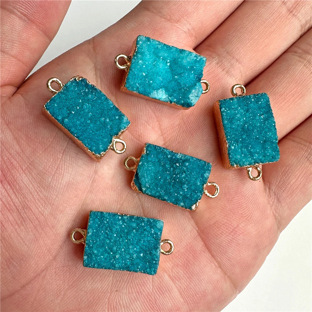 AVERLLA™ Natural Blue Druzy Stone Pendant