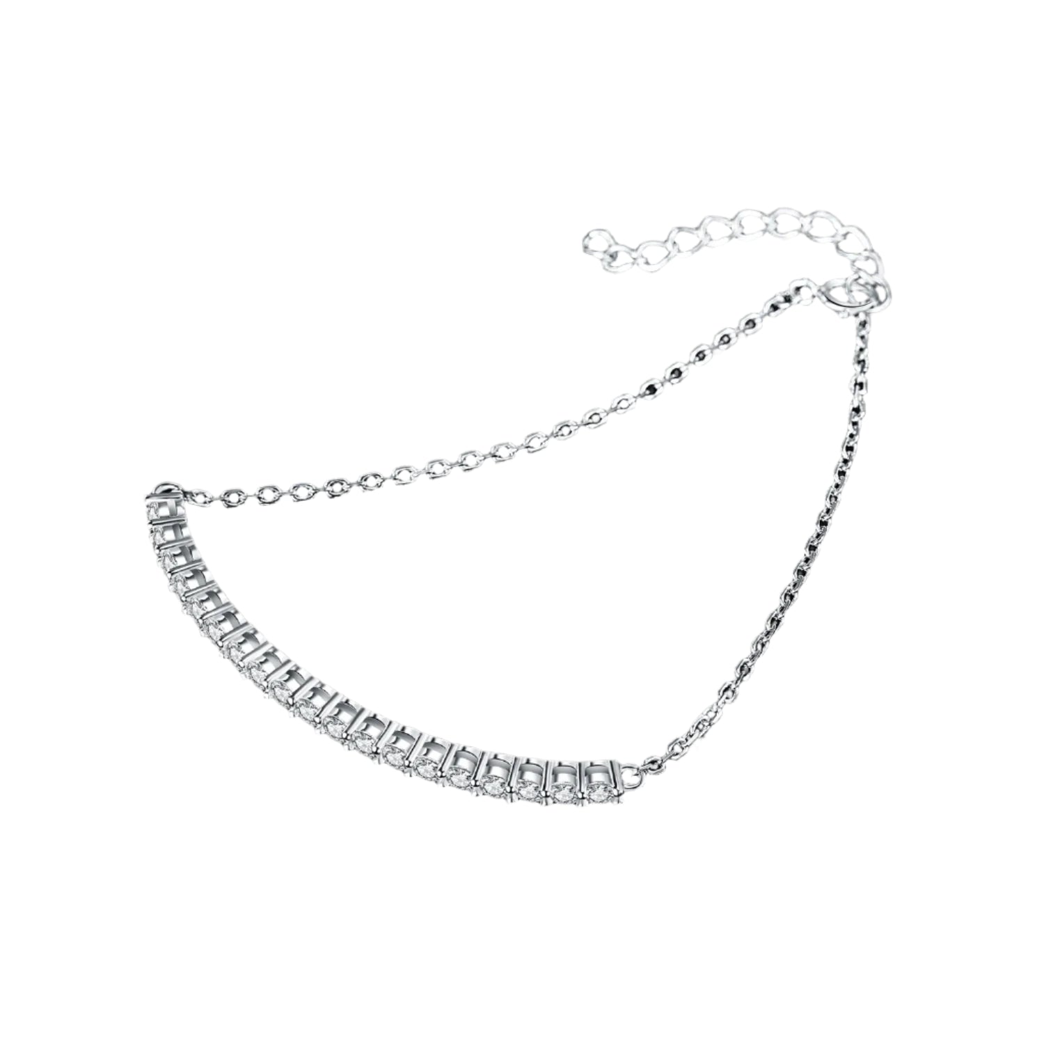 AVERLLA™ Moissanite Adjustable Gold Link Bracelet