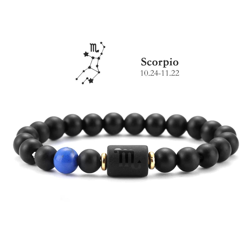 AVERLL™ 12 Star Signs Natural Stone Bracelets