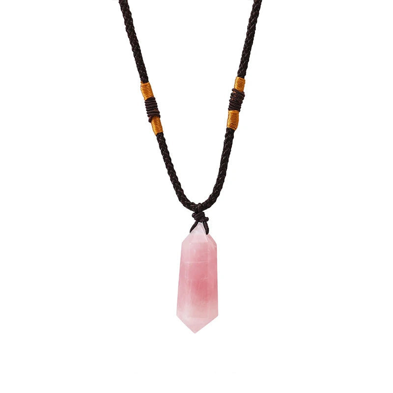 AVERLLA™ Healing Hexagonal Prism Crystal Double Point Necklace