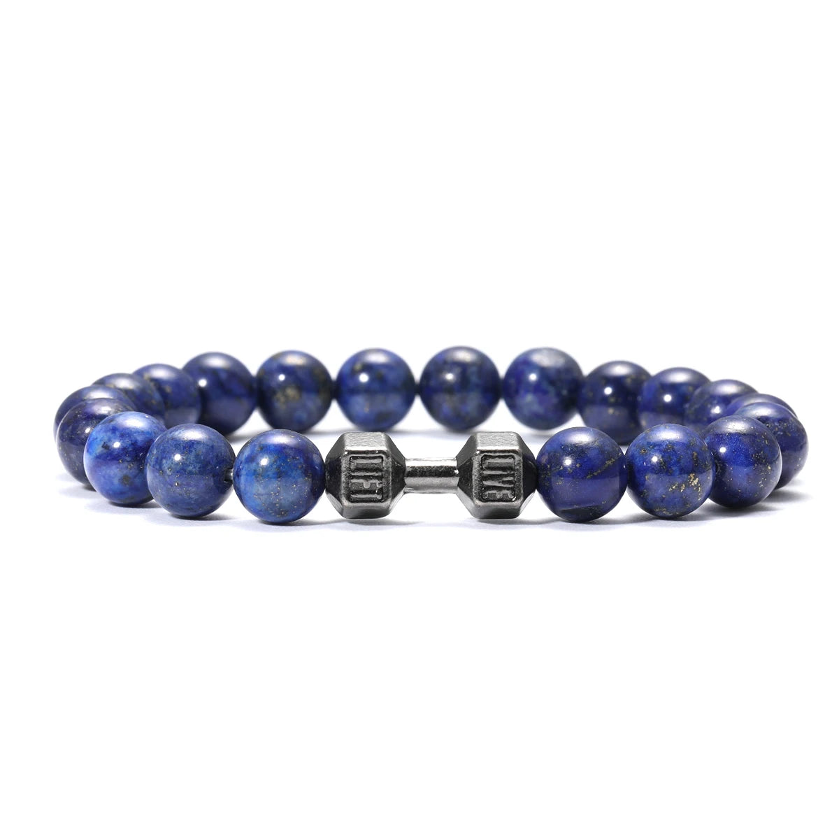 AVERLLA™ Volcanic Stone Dumbbell Beads Fitness Bracelet