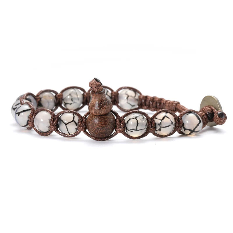 AVERLLA™ Serenity Ruyi Gourd Natural Stone Meditation Bracelet