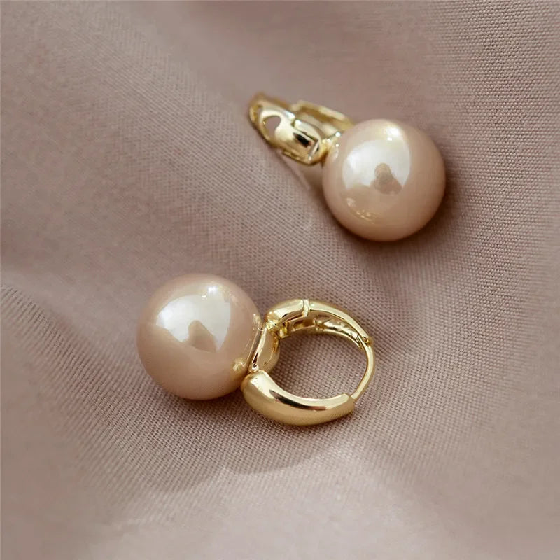 AVERLLA™ Minimalist Silver Pearl Earrings for Women