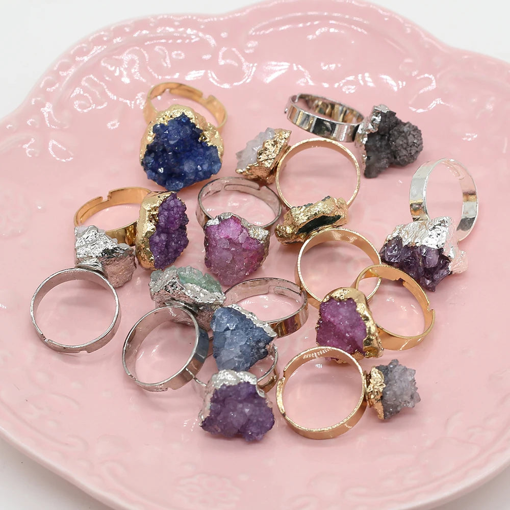 AVERLLA™ Gold-Plated Natural Stone Rings