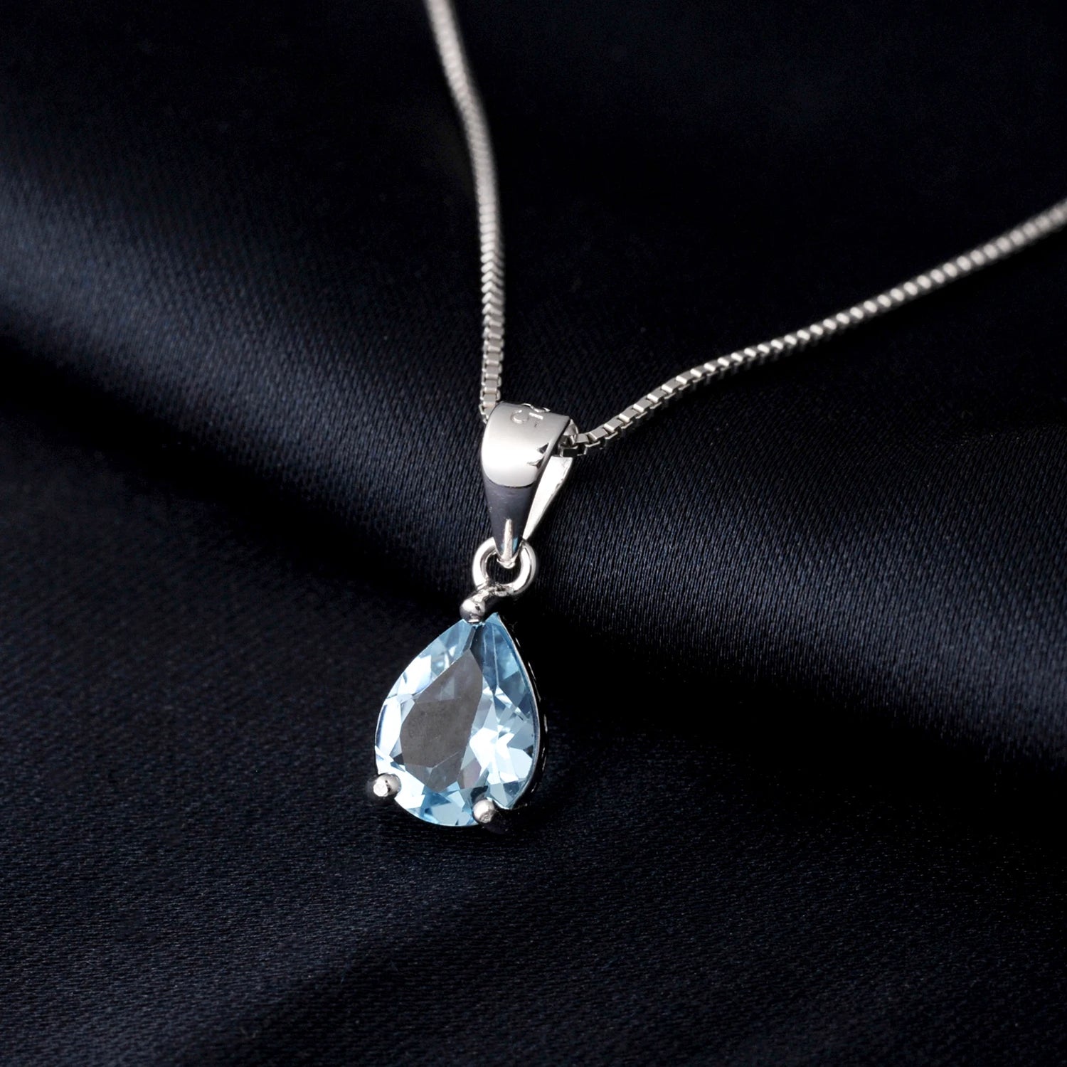 AVERLLA™ Vibrant Birthstone Sky Blue Topaz & Gemstone Pendant Necklace