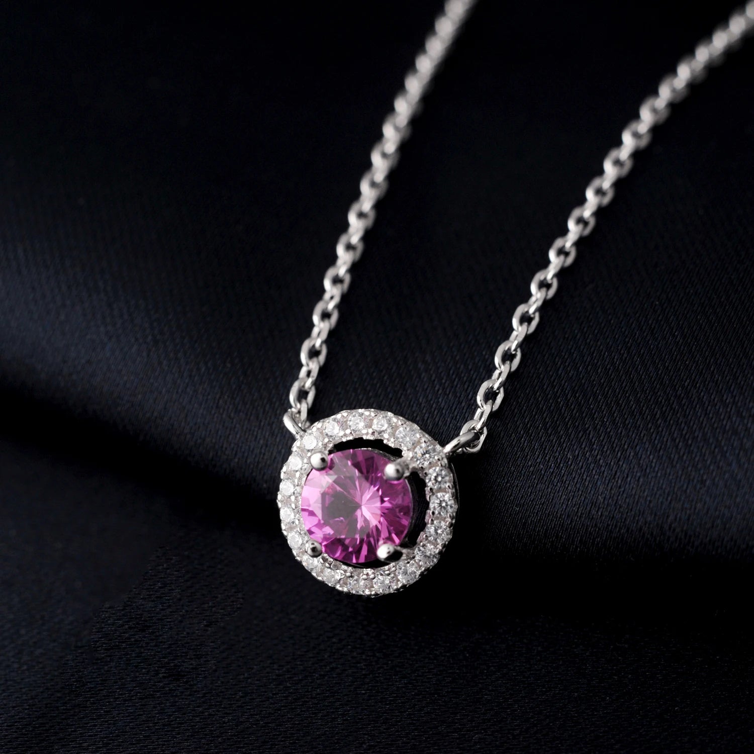 AVERLLA™ Blush Radiance Pink Sapphire Pendant Necklace