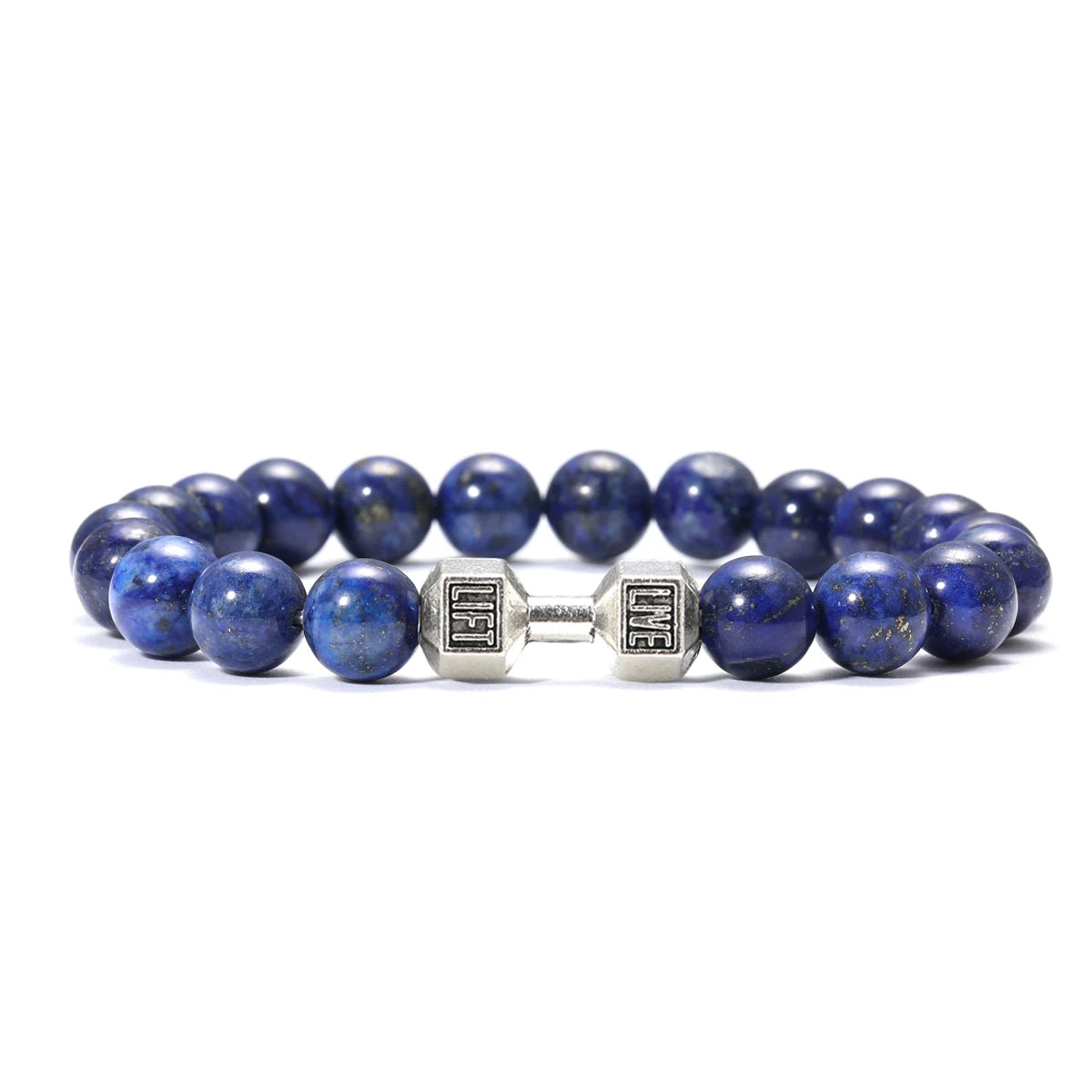 AVERLLA™ Volcanic Stone Dumbbell Beads Fitness Bracelet