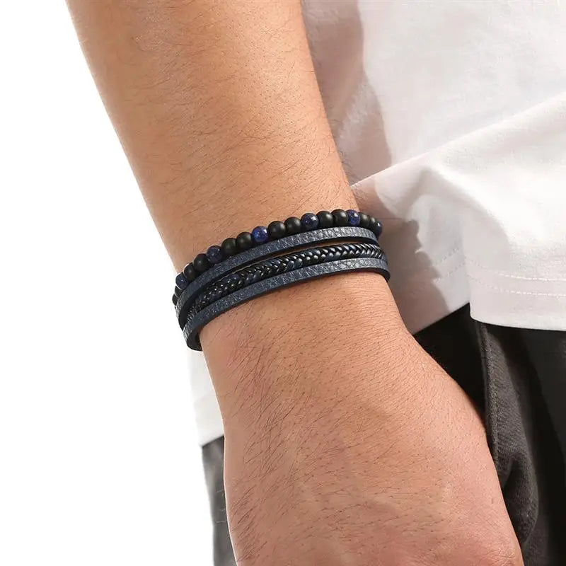 AVERLLA™ Heritage Bond Hand-Woven Leather Bracelet