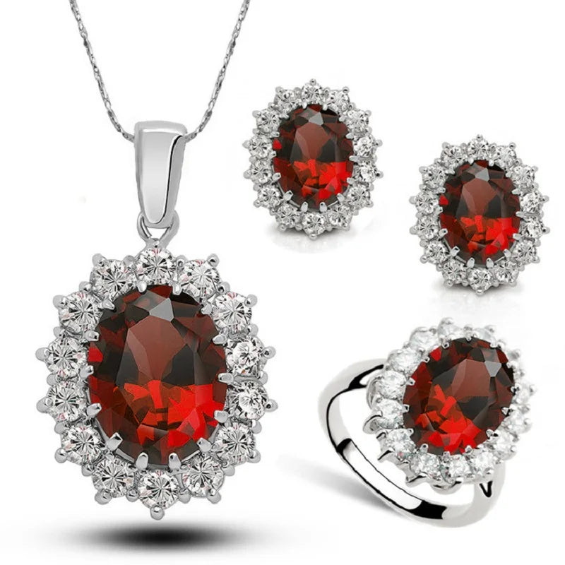 AVERLLA™ Princess Zircon Bridal Jewelry Set