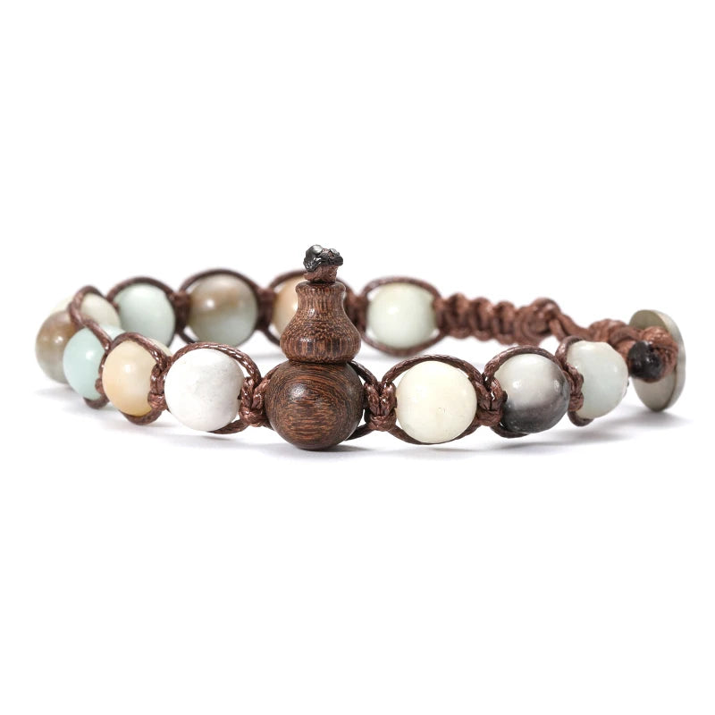 AVERLLA™ Serenity Ruyi Gourd Natural Stone Meditation Bracelet