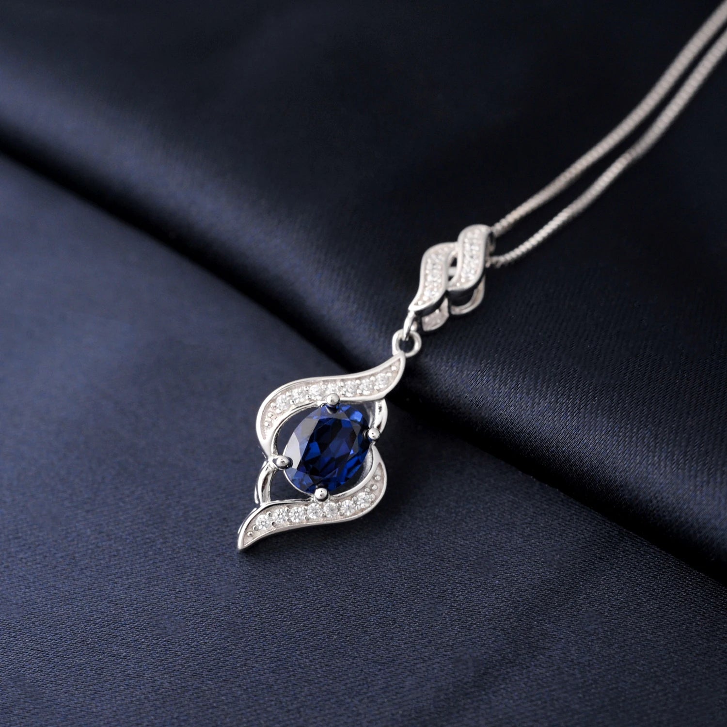 AVERLLA™ Sky Radiance Sapphire & Topaz Pendant Necklace