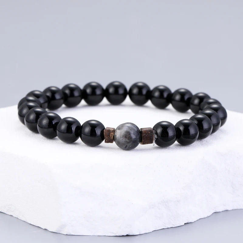 AVERLLA™ Volcanic Rock Beaded Bracelet with Tibetan Buddha