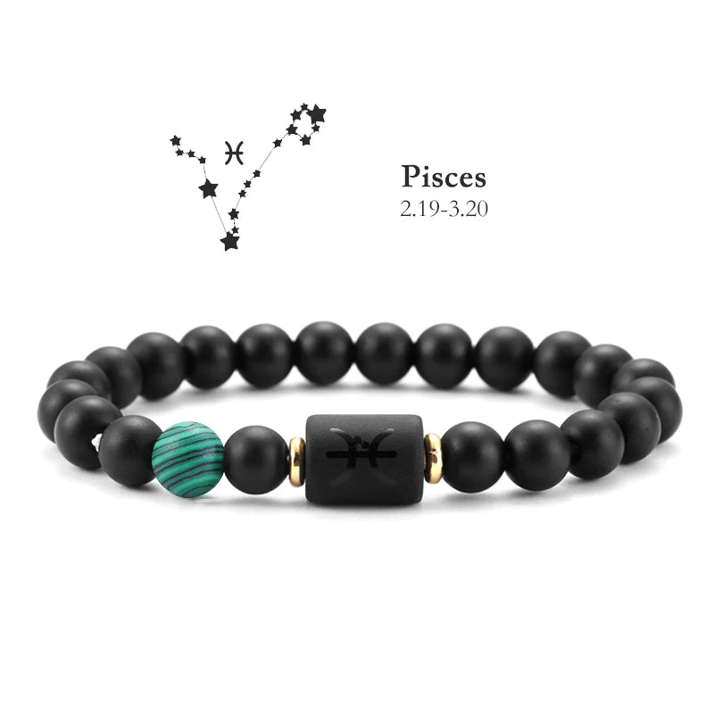 AVERLL™ 12 Star Signs Natural Stone Bracelets