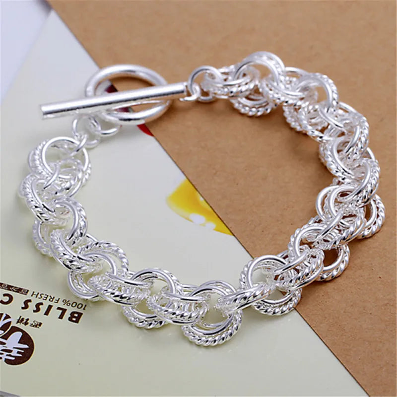 AVERLLA™ Crystal Elegance 925 Sterling Silver Charm Bracelet