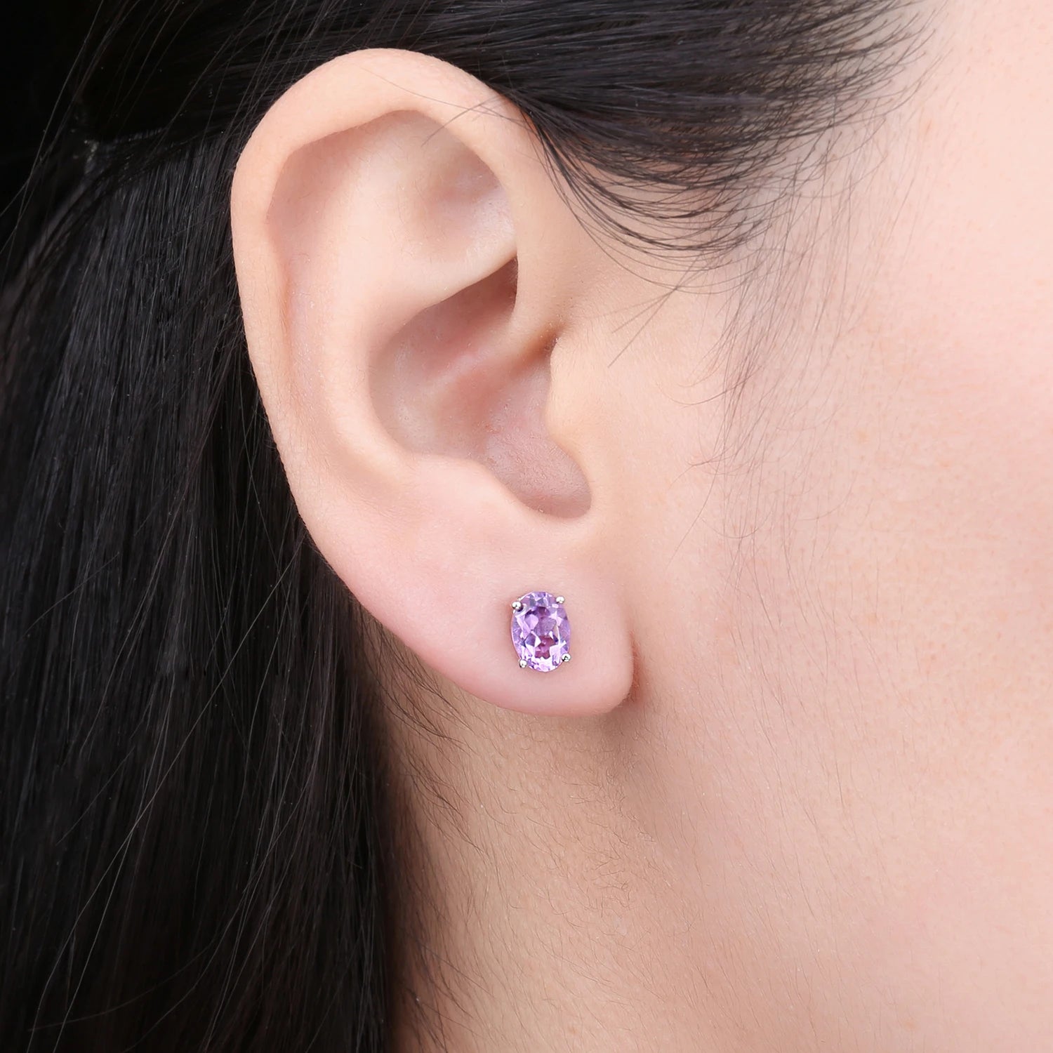 AVERLLA™ Radiant Oval Natural Amethyst, Citrine, Garnet, Topaz & Peridot Earrings