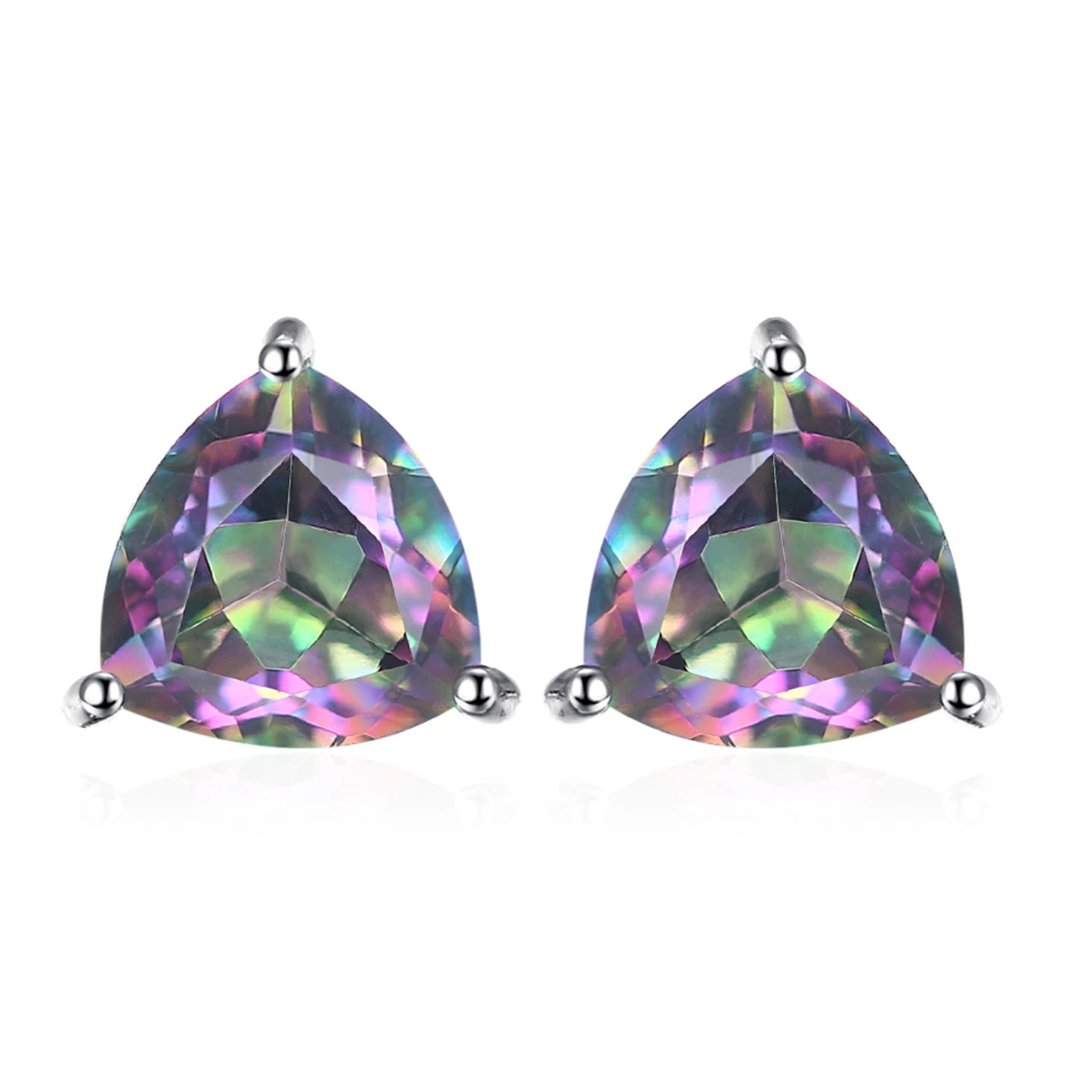 AVERLLA™ Radiant Heart Mystic Quartz Stud Earrings