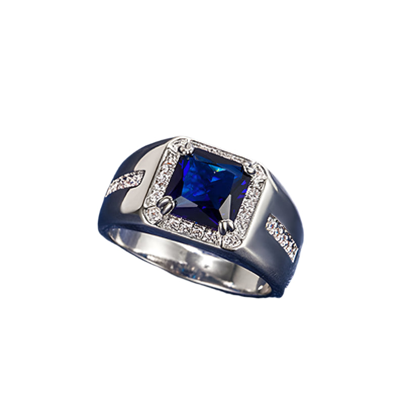 AVERLLA™ 925 Silver Zircon Gemstone Ring for Men & Women