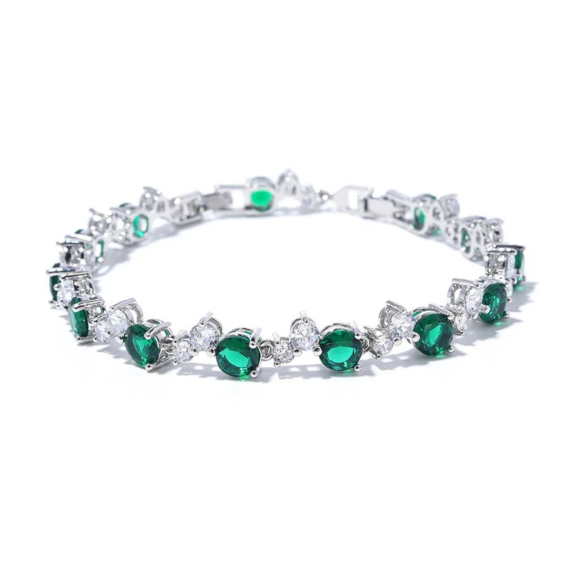 AVERLLA™ Elegant 925 Silver Zircon Bracelet for Women