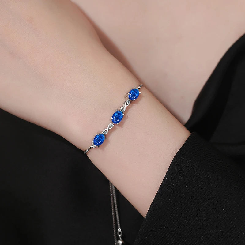 AVERLLA™ Zircon Gemstone Silver Bracelet