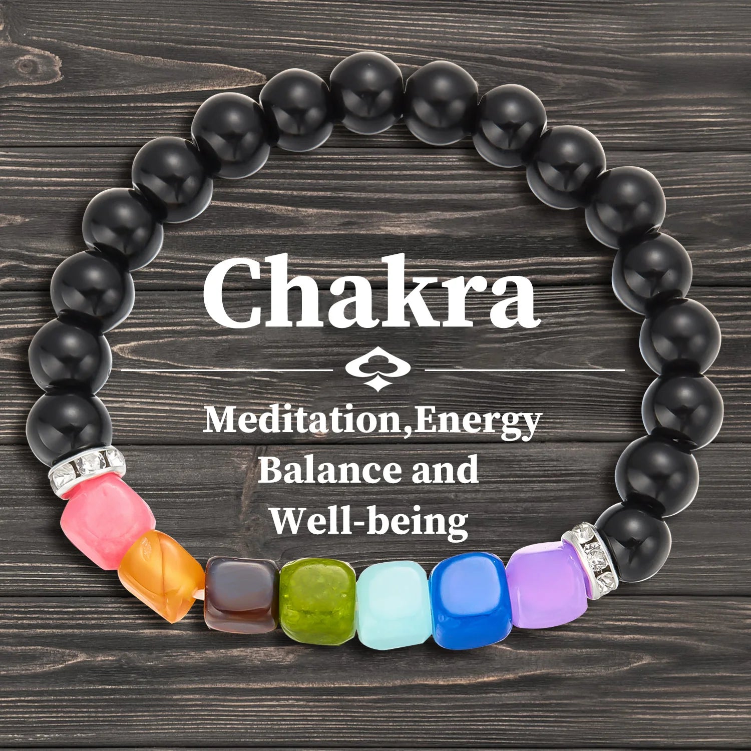 AVERLLA™ Natural Stone 7 Chakra Bracelet