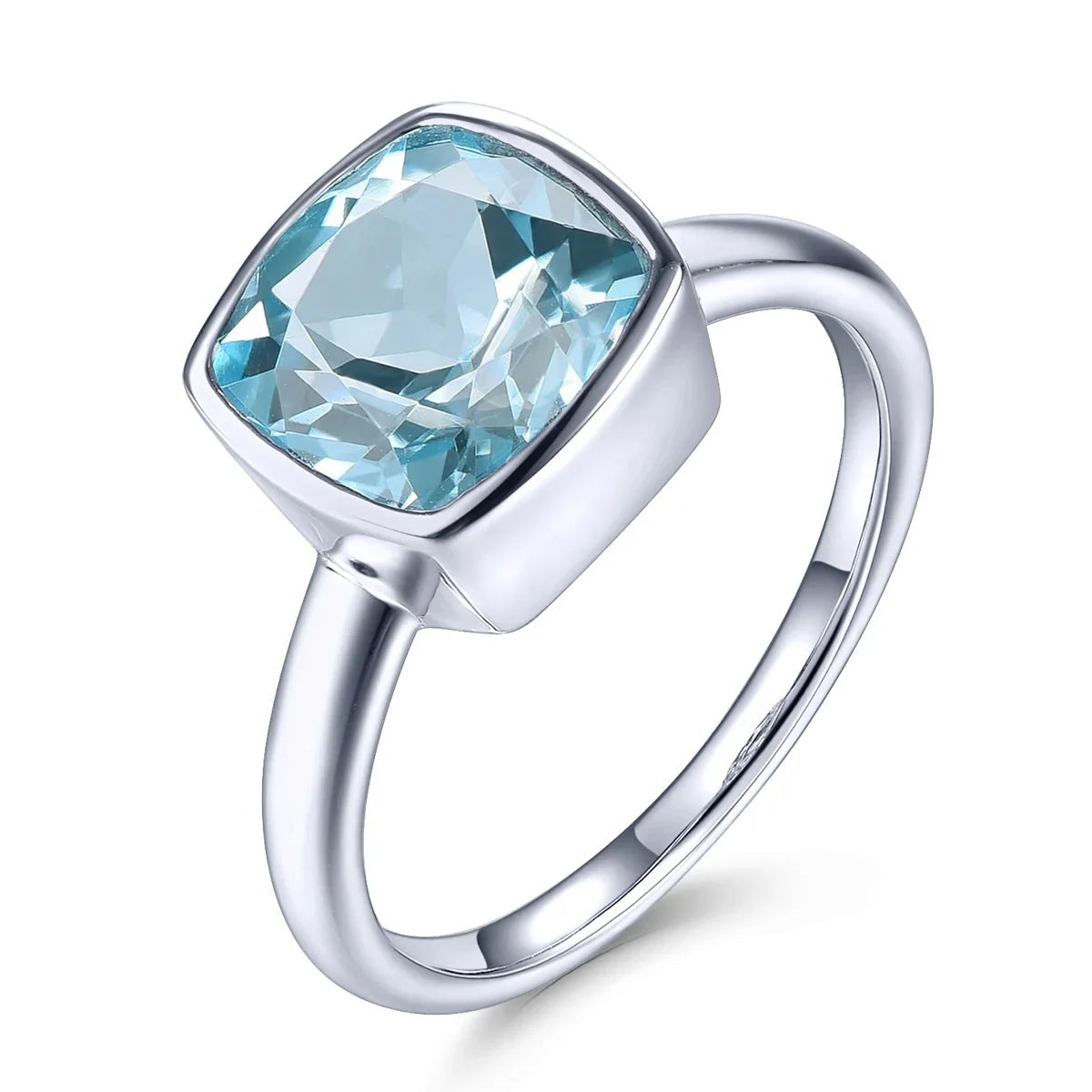 AVERLLA™ Radiant Sky Blue Topaz Sterling Silver Ring