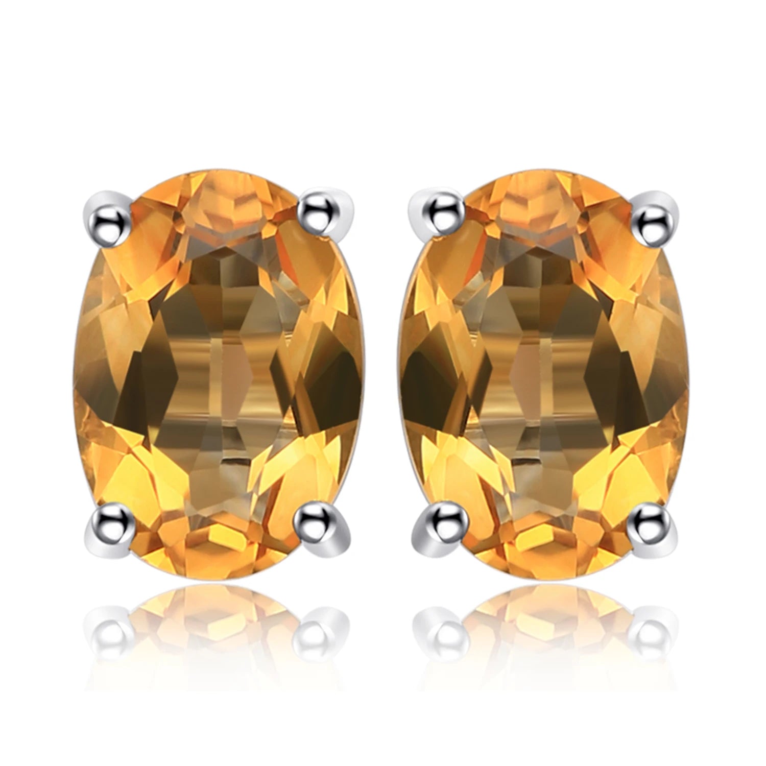 AVERLLA™ Radiant Oval Natural Amethyst, Citrine, Garnet, Topaz & Peridot Earrings