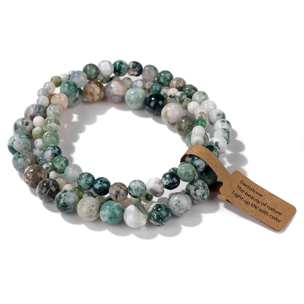 AVERLLA™ Natural Stone Beaded Bracelet Set