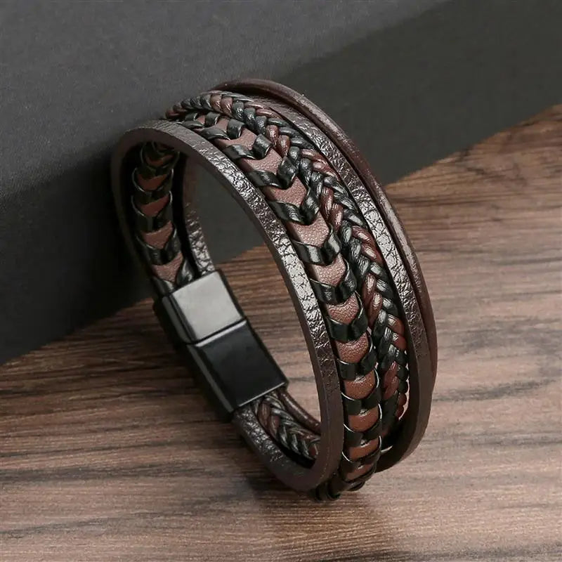 AVERLLA™ Heritage Bond Hand-Woven Leather Bracelet