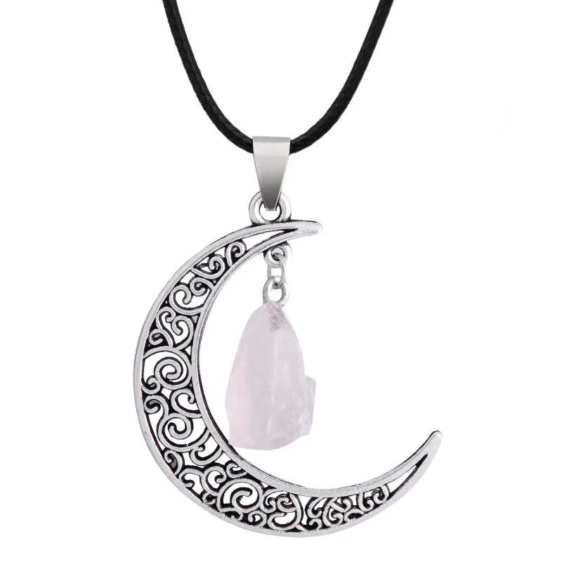 AVERLLA™ Star & Moon Crystal Pendant Necklace