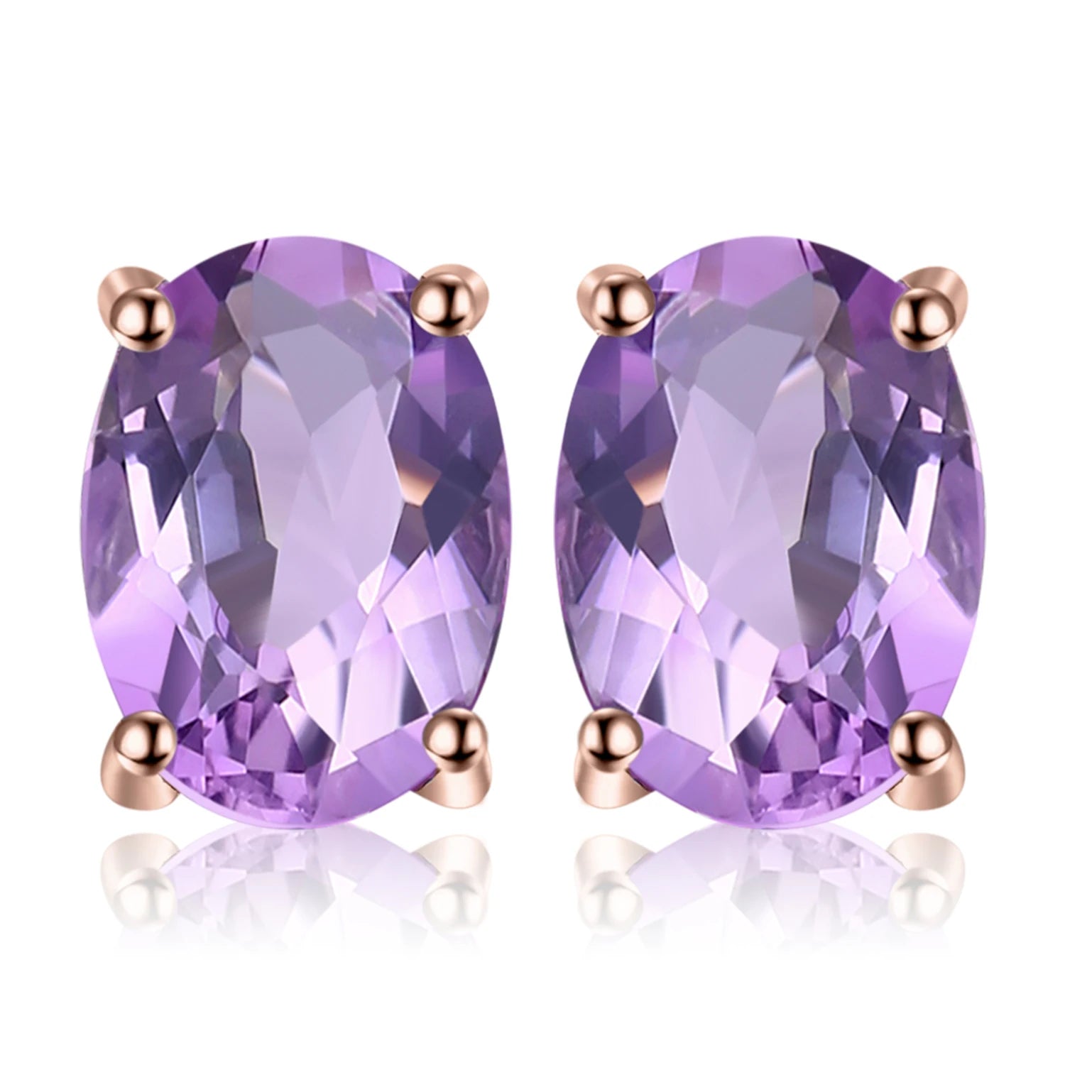 AVERLLA™ Radiant Oval Natural Amethyst, Citrine, Garnet, Topaz & Peridot Earrings