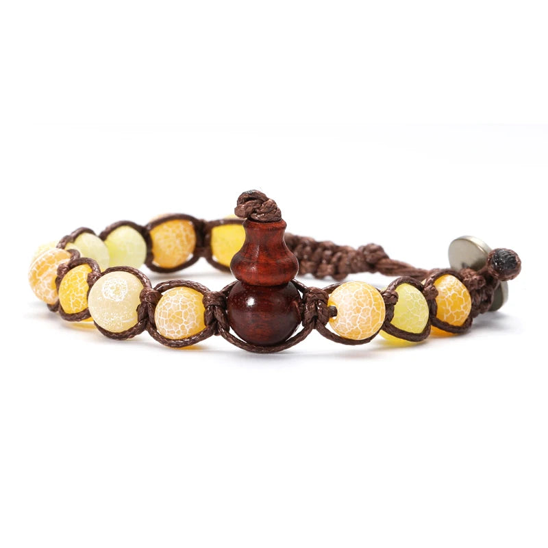 AVERLLA™ Tibetan Buddhism Natural Stone Beads & Red Sandalwood Rosary Bracelet