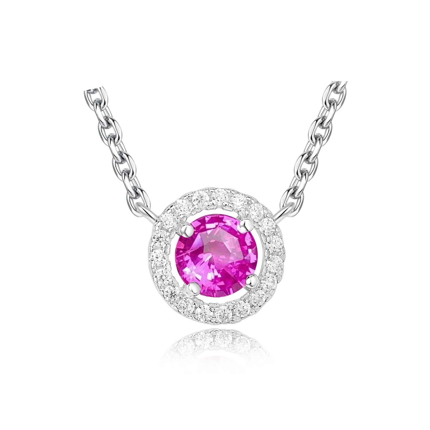 AVERLLA™ Blush Radiance Pink Sapphire Pendant Necklace