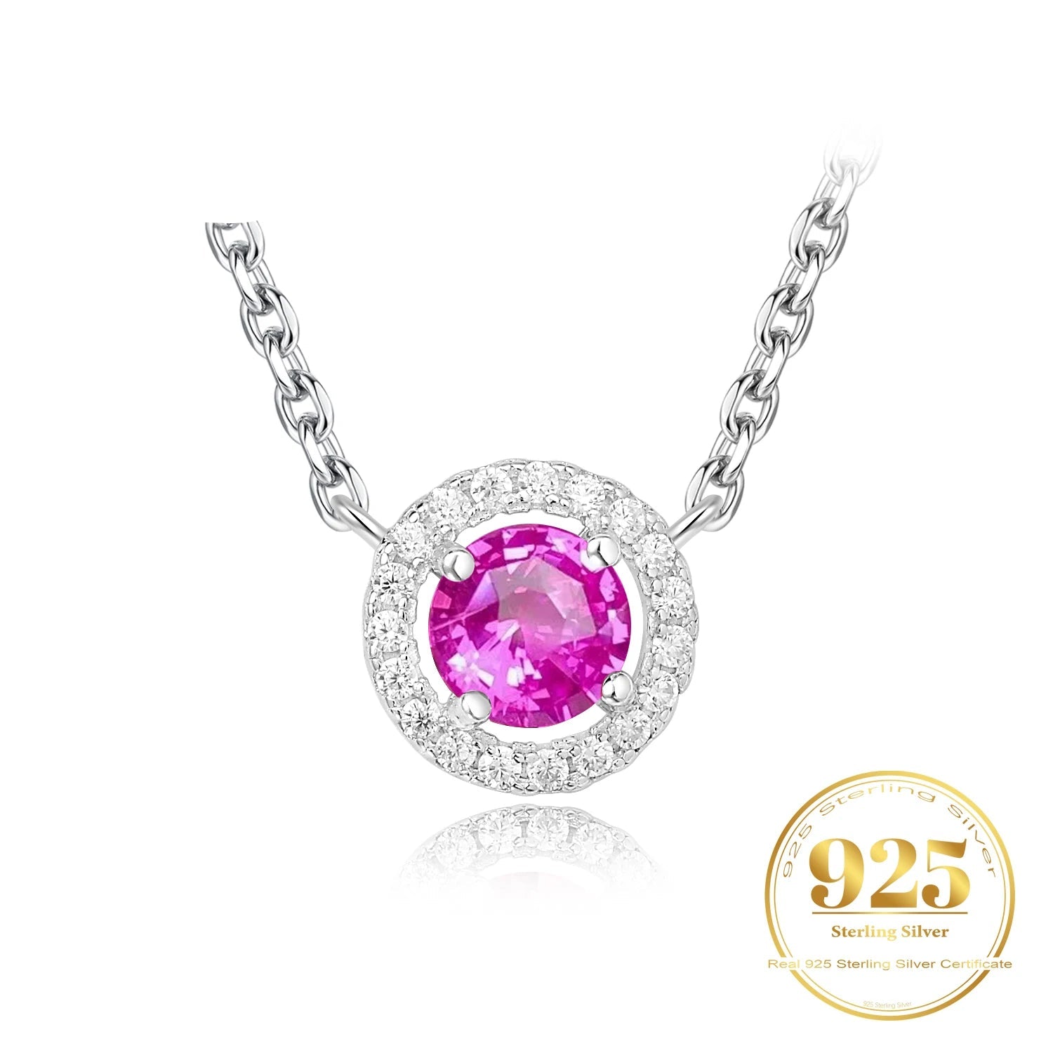 AVERLLA™ Blush Radiance Pink Sapphire Pendant Necklace