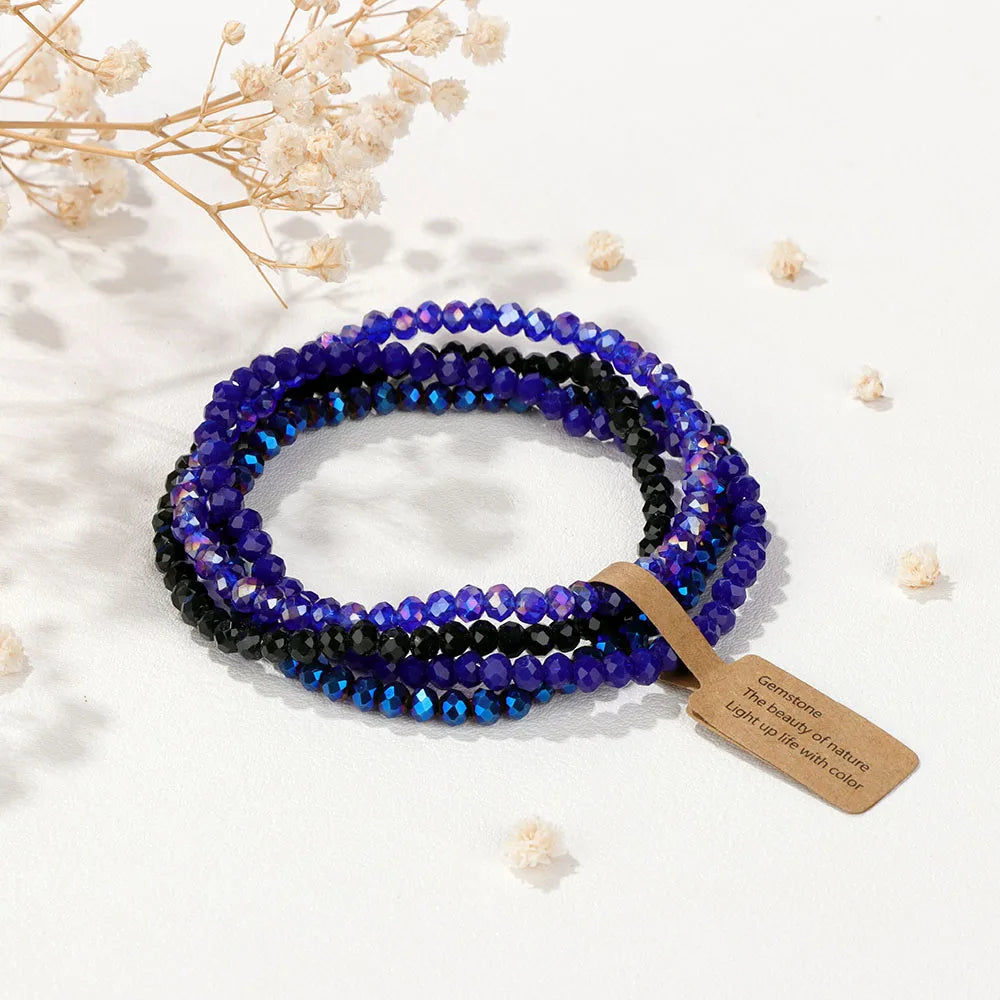 AVERLLA™  4pcs Natural Stone Beaded Bracelets