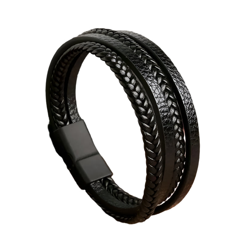 AVERLLA™ Heritage Bond Hand-Woven Leather Bracelet