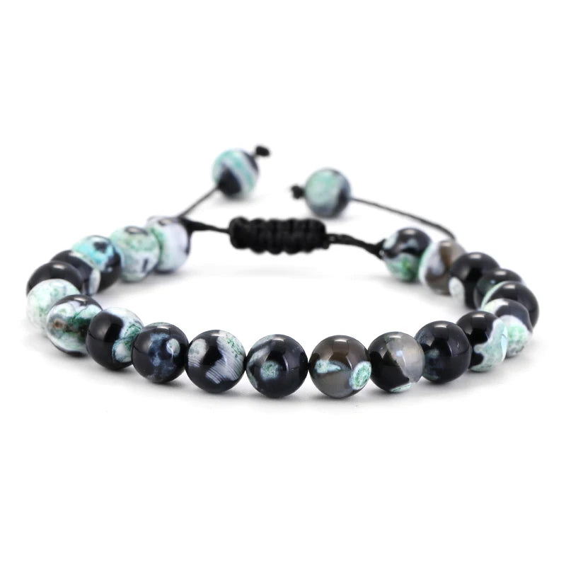 AVERLLA™ Healing Lava Stone & Tiger Eye Beads Adjustable Bracelet