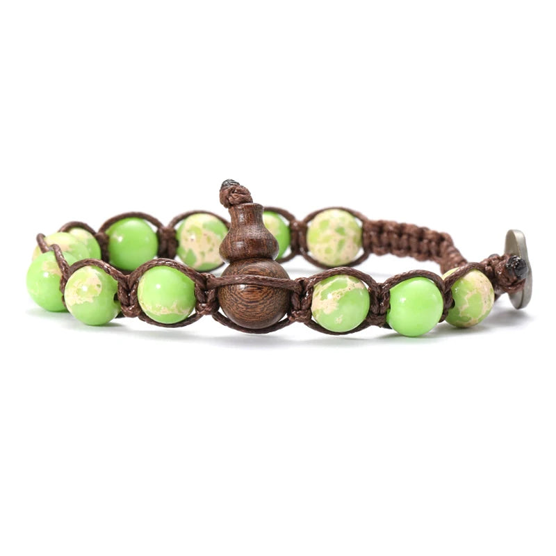 AVERLLA™ Serenity Ruyi Gourd Natural Stone Meditation Bracelet