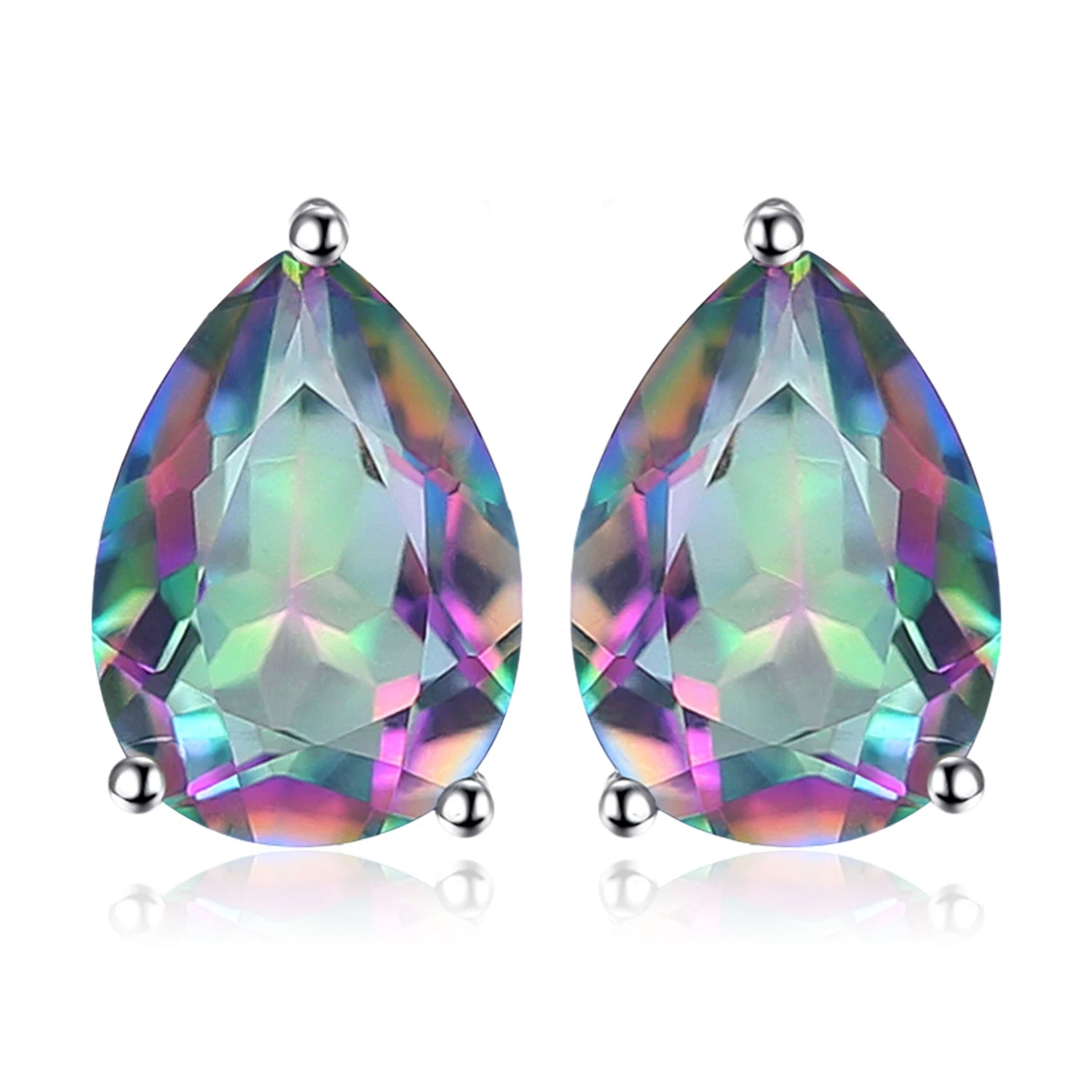 AVERLLA™ Radiant Heart Mystic Quartz Stud Earrings