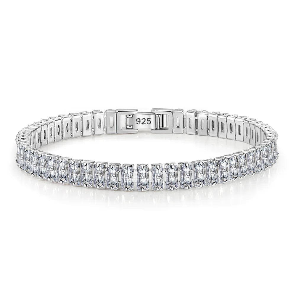 AVERLLA™ Crystal Elegance 925 Sterling Silver Charm Bracelet