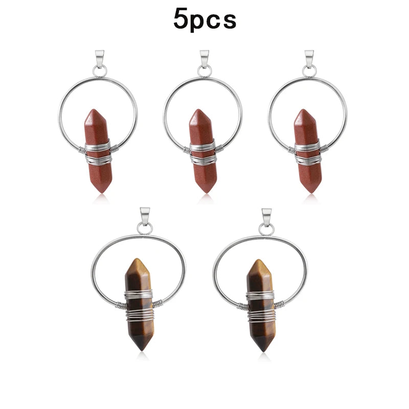 AVERLLA™ Multi-Color Bullet Healing Pendants (5pcs Set)