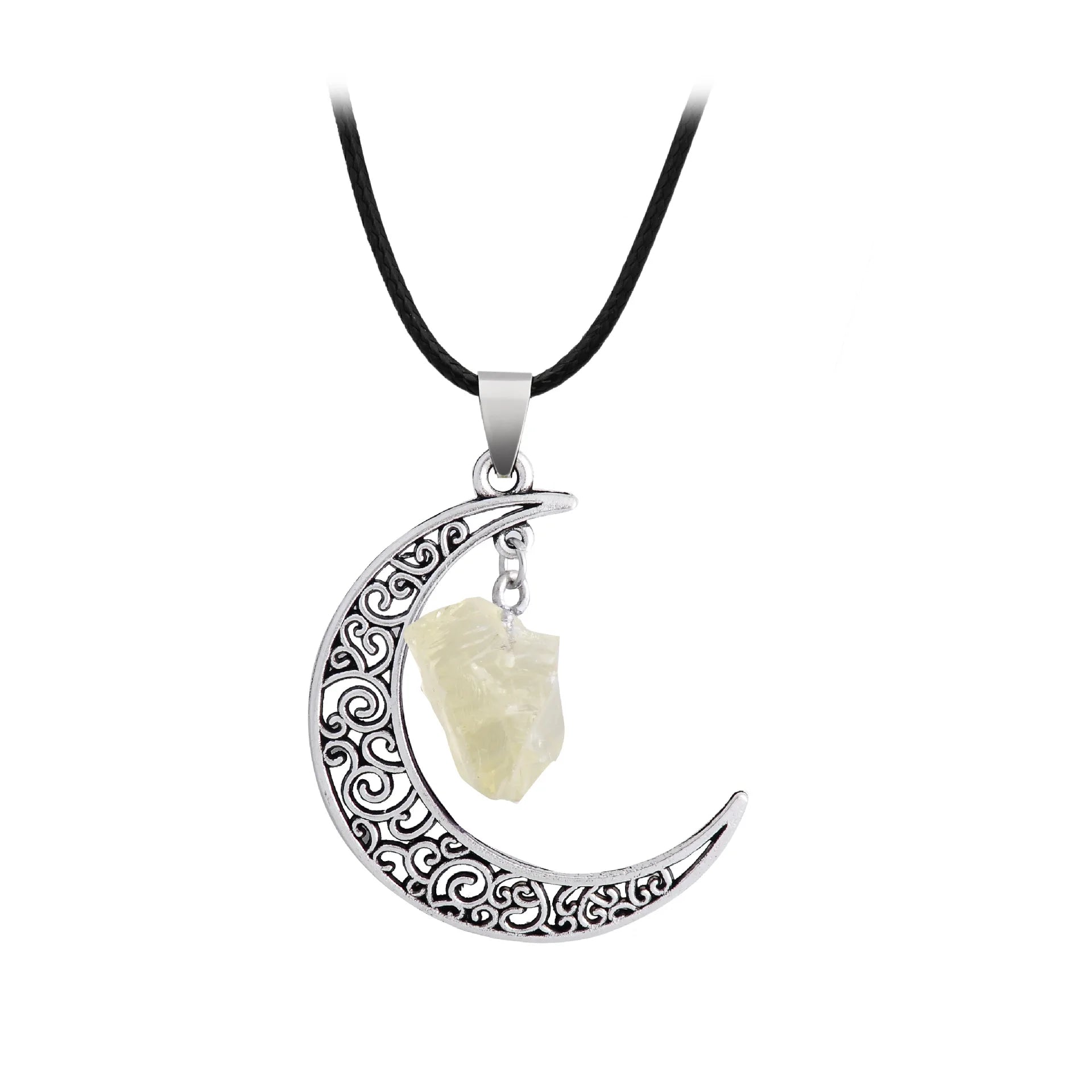 AVERLLA™ Star & Moon Crystal Pendant Necklace