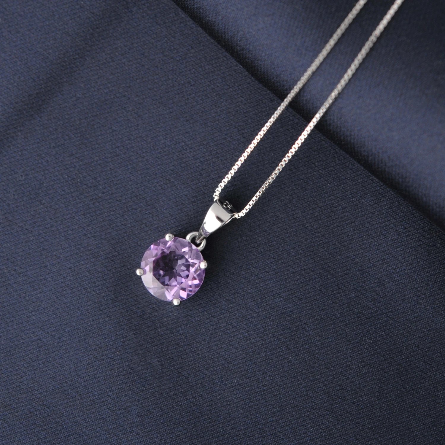 AVERLLA™ Radiant Birthstone Amethyst & Gemstone Pendant Necklace